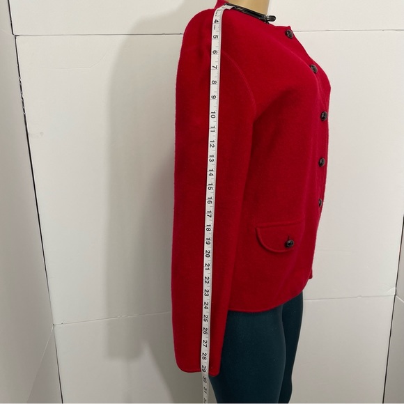 - NWT Lands End Red Wool Button blazer. - Picture 14 of 14